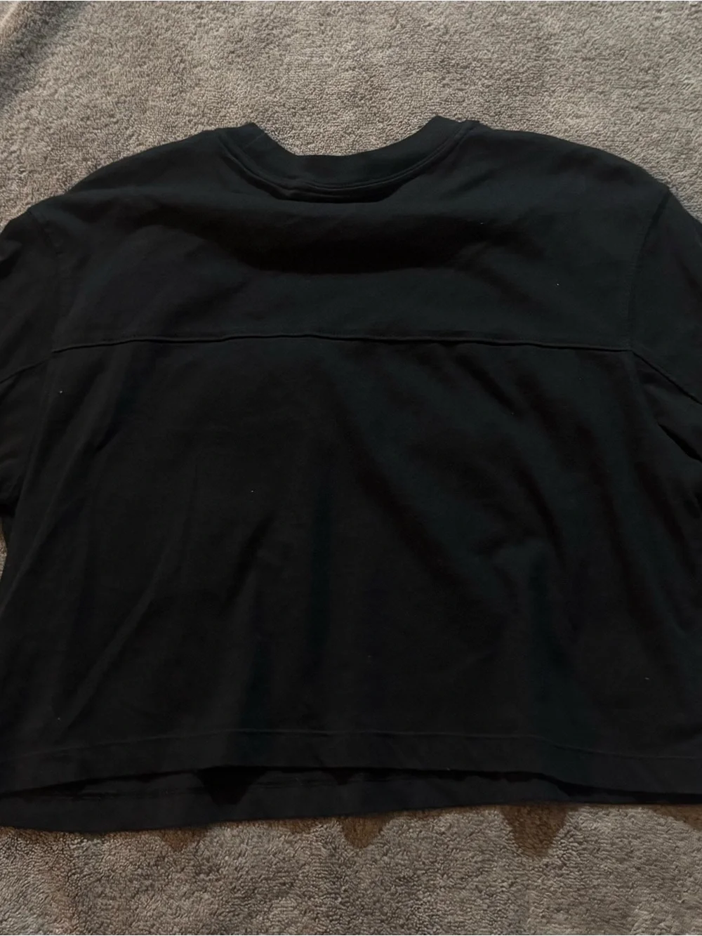 Nike Black Crewneck Tee with White Logo Tag